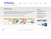 Tablet Screenshot of infotec-edv.de
